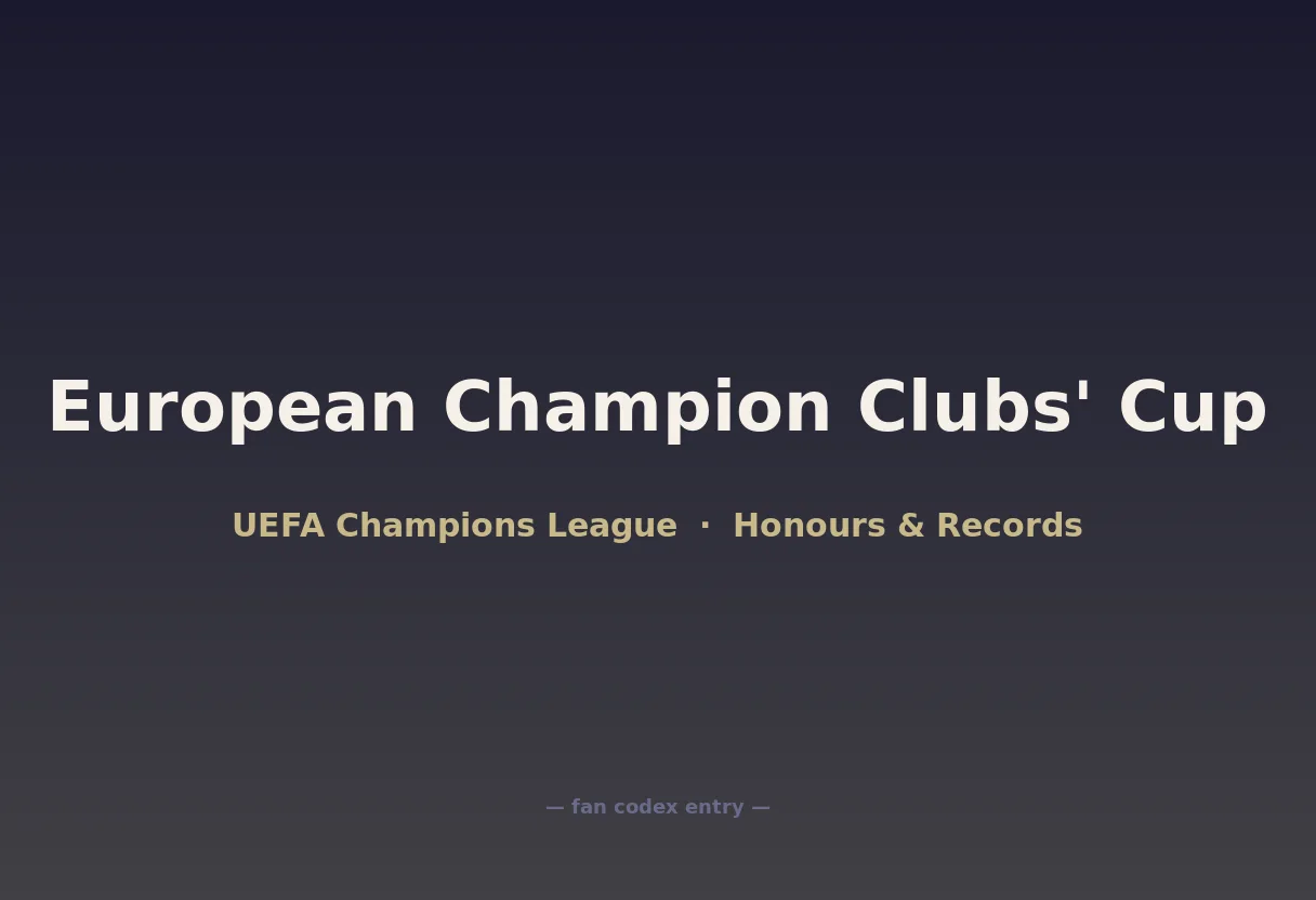 European Champion Clubs' Cup