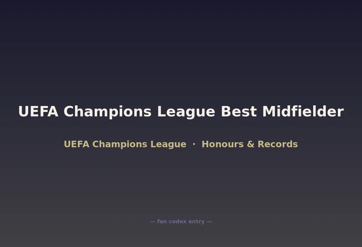 UEFA Champions League Best Midfielder