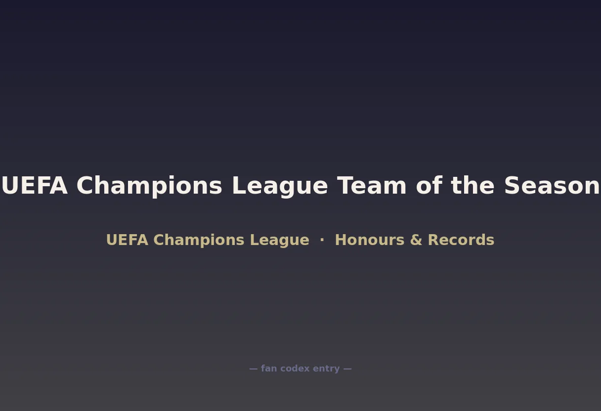 UEFA Champions League Team of the Season