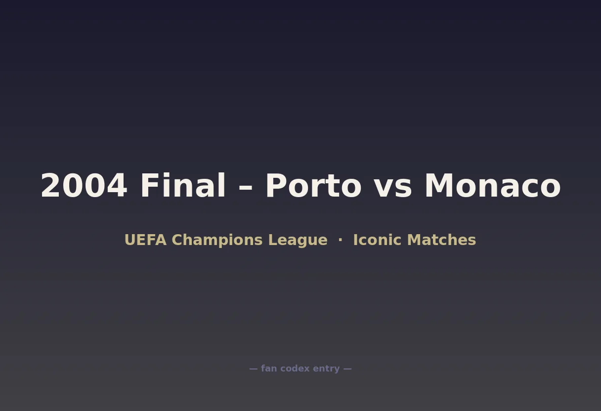 2004 Final – Porto vs Monaco