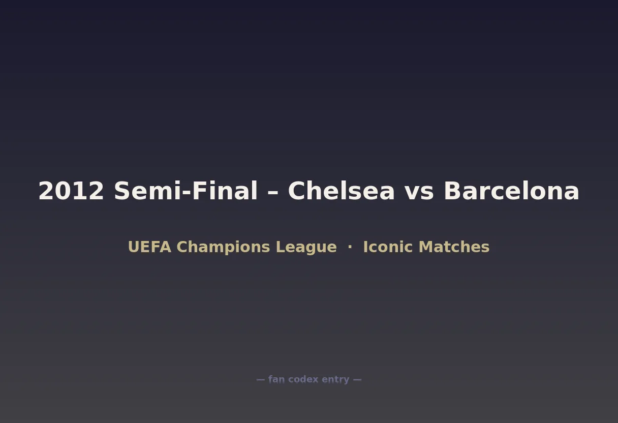 2012 Semi-Final – Chelsea vs Barcelona