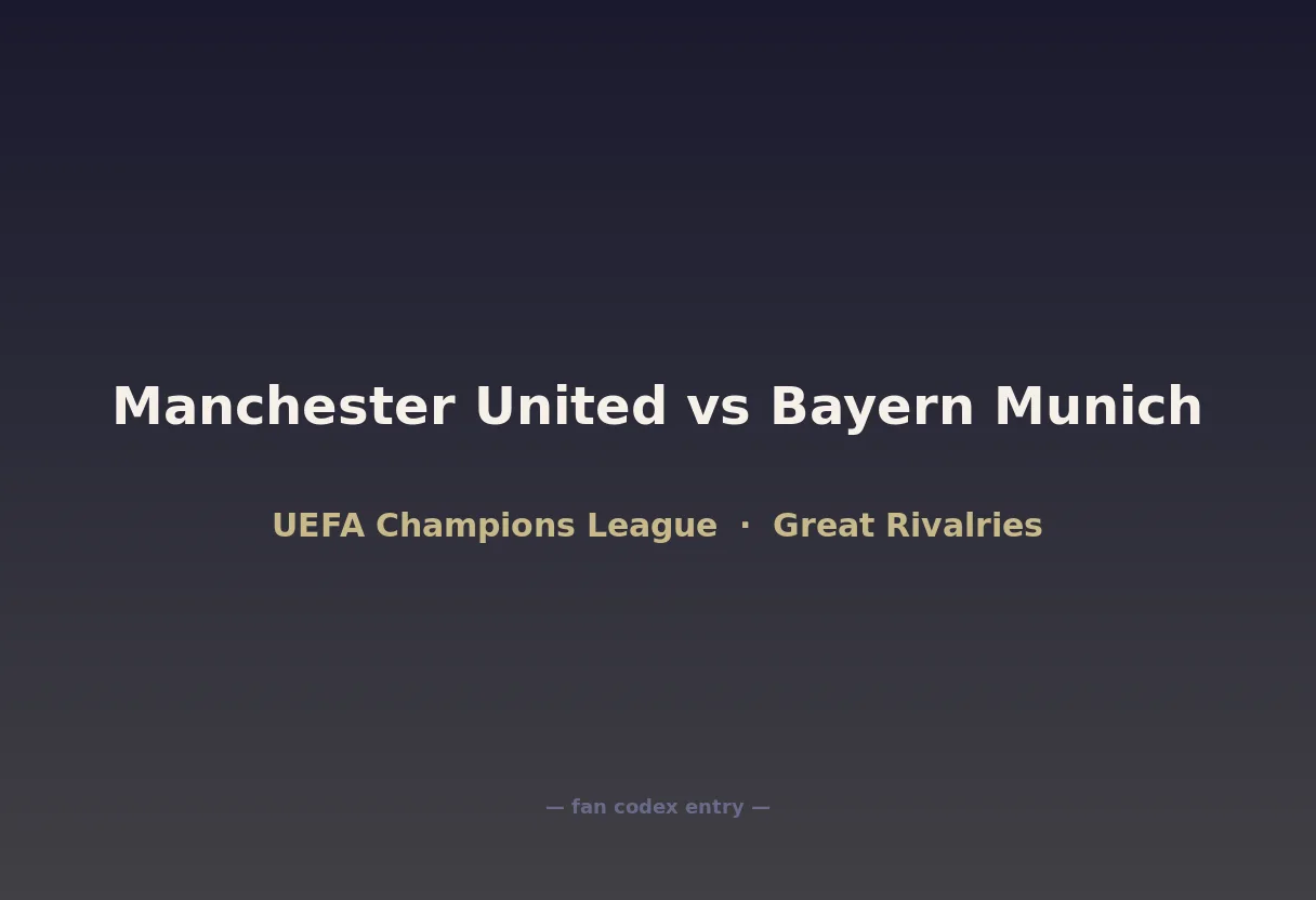 Manchester United vs Bayern Munich
