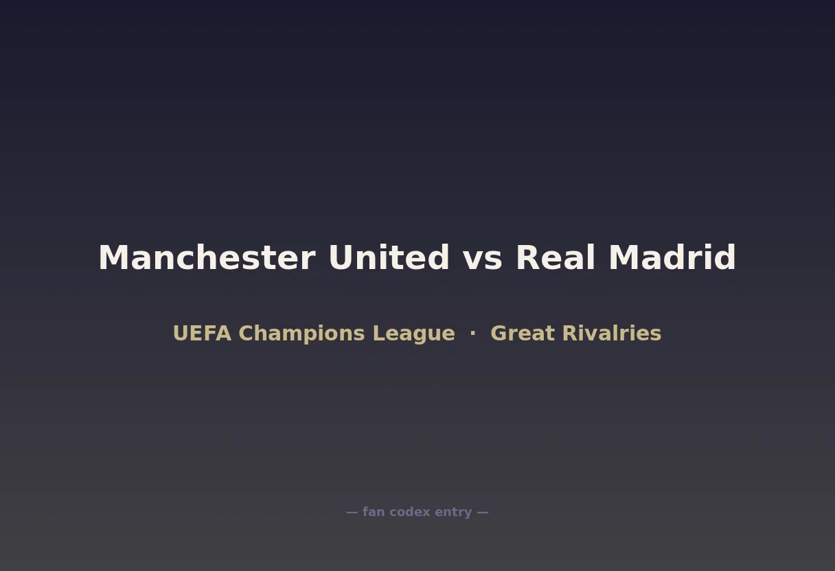 Manchester United vs Real Madrid
